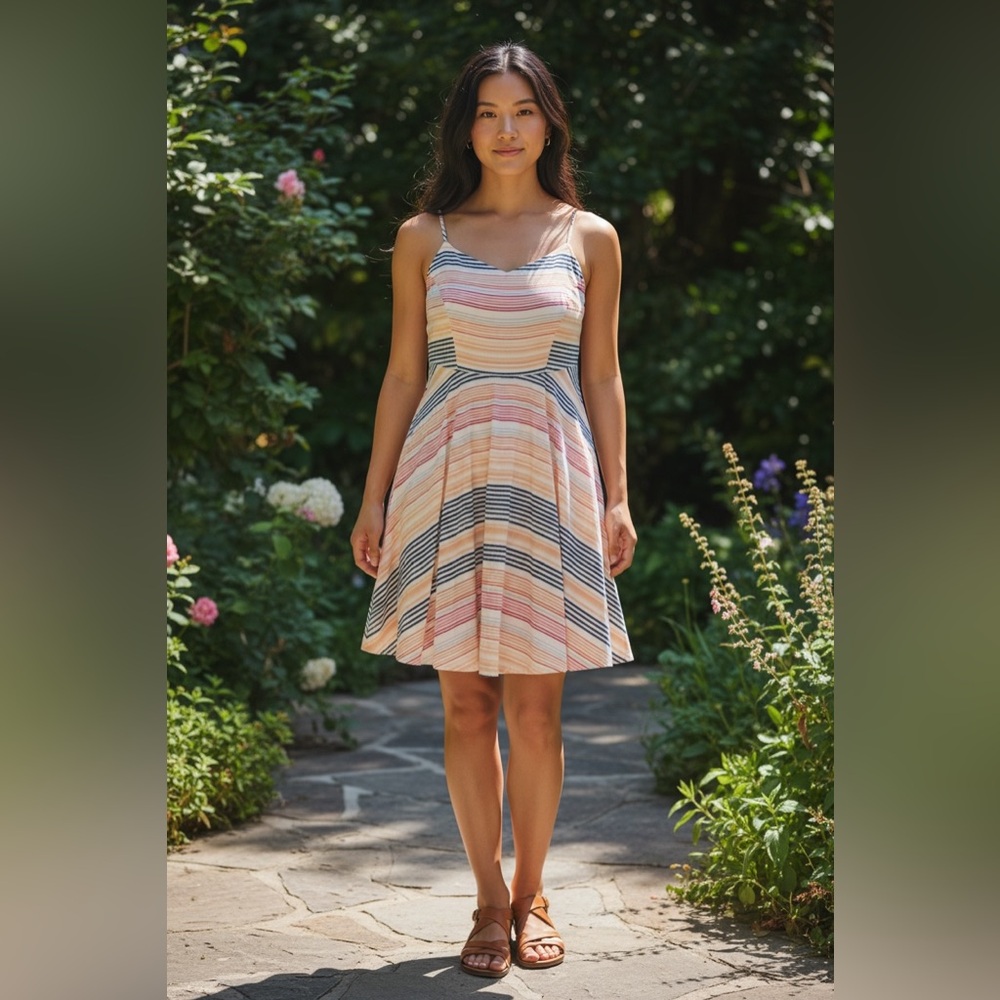 Old Navy Multicolor Striped Mini Dress